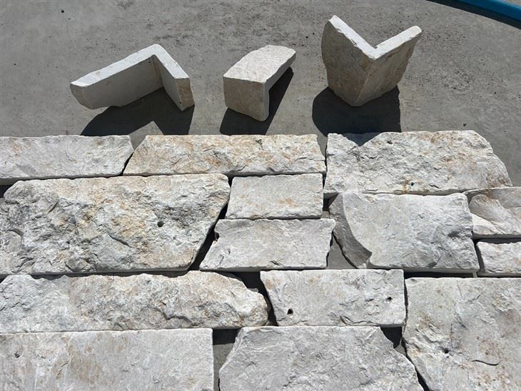 Travertine Loose Stone Veneer Cream Color JRSL-068